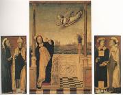 Carlo di Braccesco, The Annunciation with Saints A triptych (mk05)